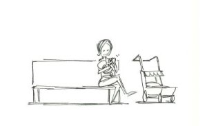 Nursing mother - before the ninja joins her